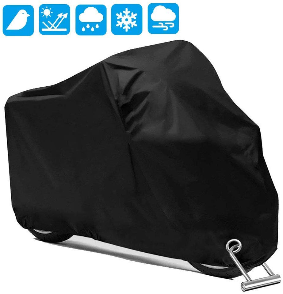 PUBAMALL Cubierta Impermeable para Motocicletas, protección contra el Polvo, escombros, Lluvia y Clima, Aptos para Motocicletas como Honda, Yamaha, Suzuki, Harley y más