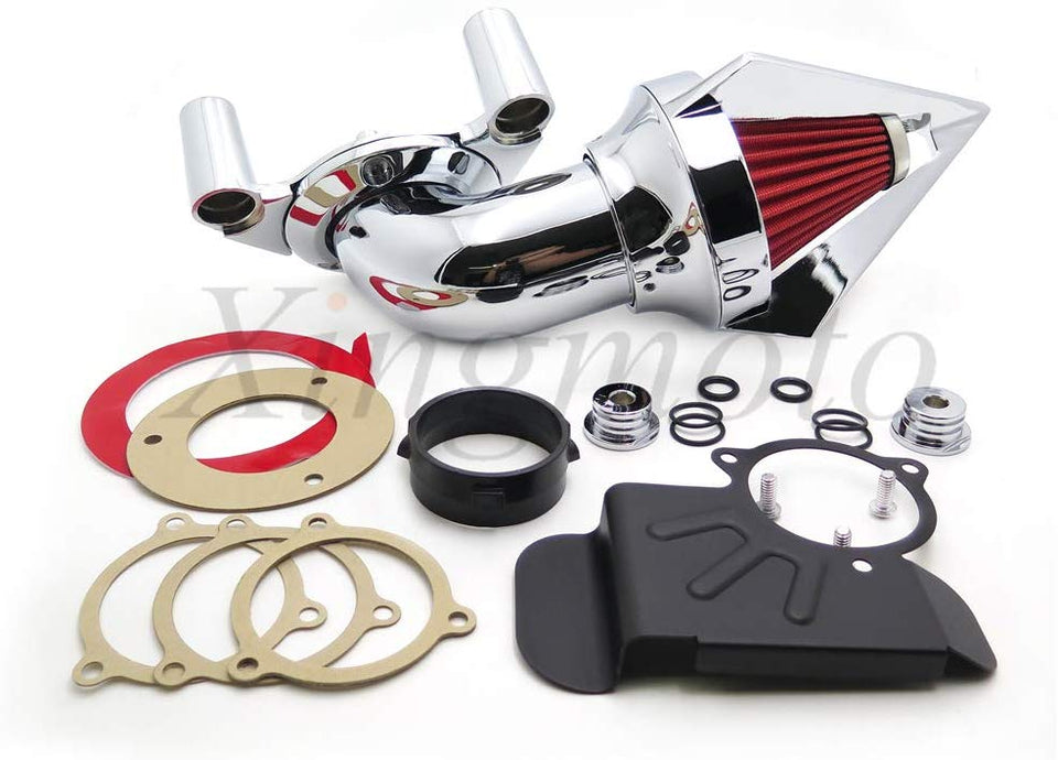 Kit de limpieza triangular Compatibilidad Harley Dyna Electra Glide Flhx Road King (2008-2012), color chapado en cromo