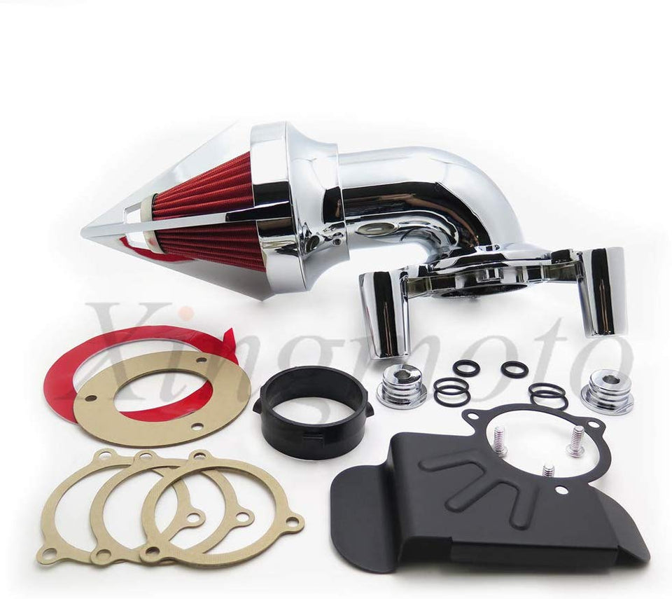 Kit de limpieza triangular Compatibilidad Harley Dyna Electra Glide Flhx Road King (2008-2012), color chapado en cromo