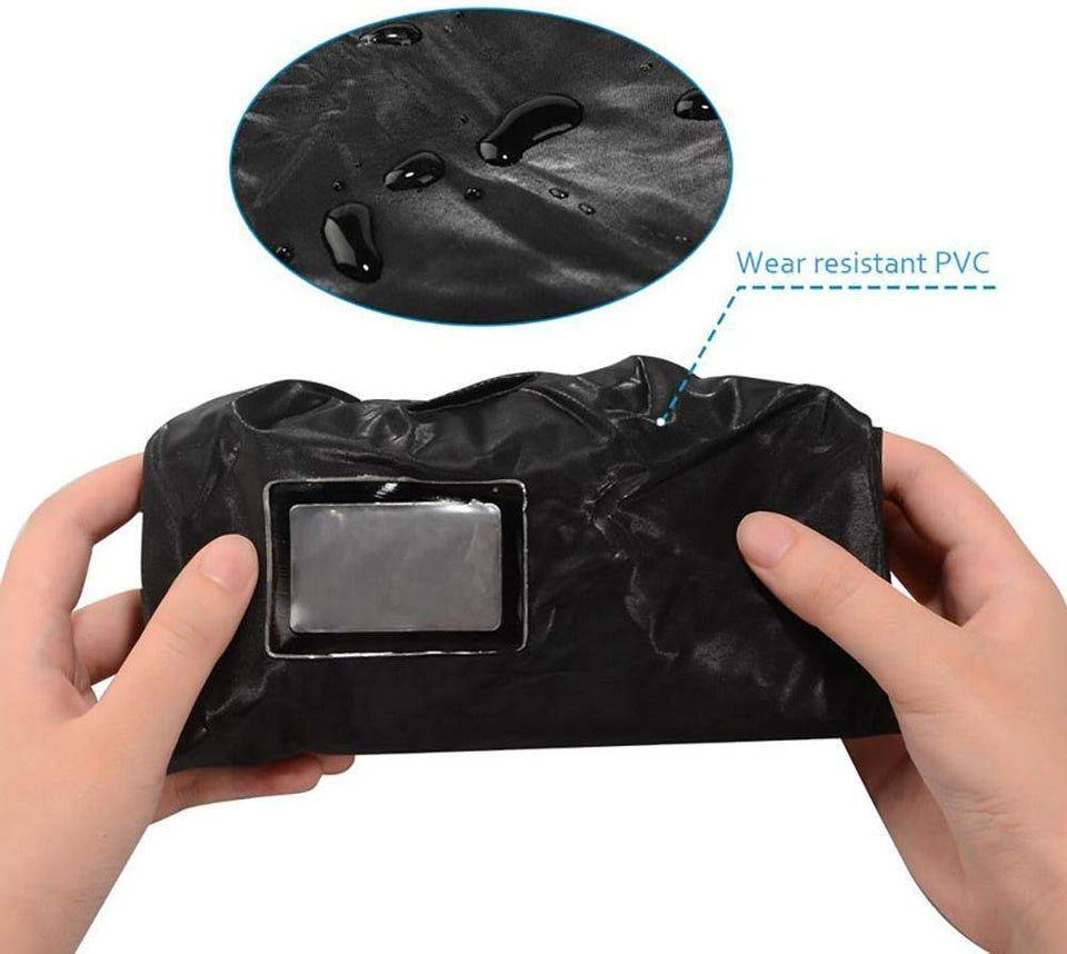 Sebami Impermeable Cubrecalzado PVC Cubiertas, Botas Lluvia al Aire Libre Antideslizantes Reutilizables Ciclismo Cubiertas de Zapatos para Mujers y Hombres