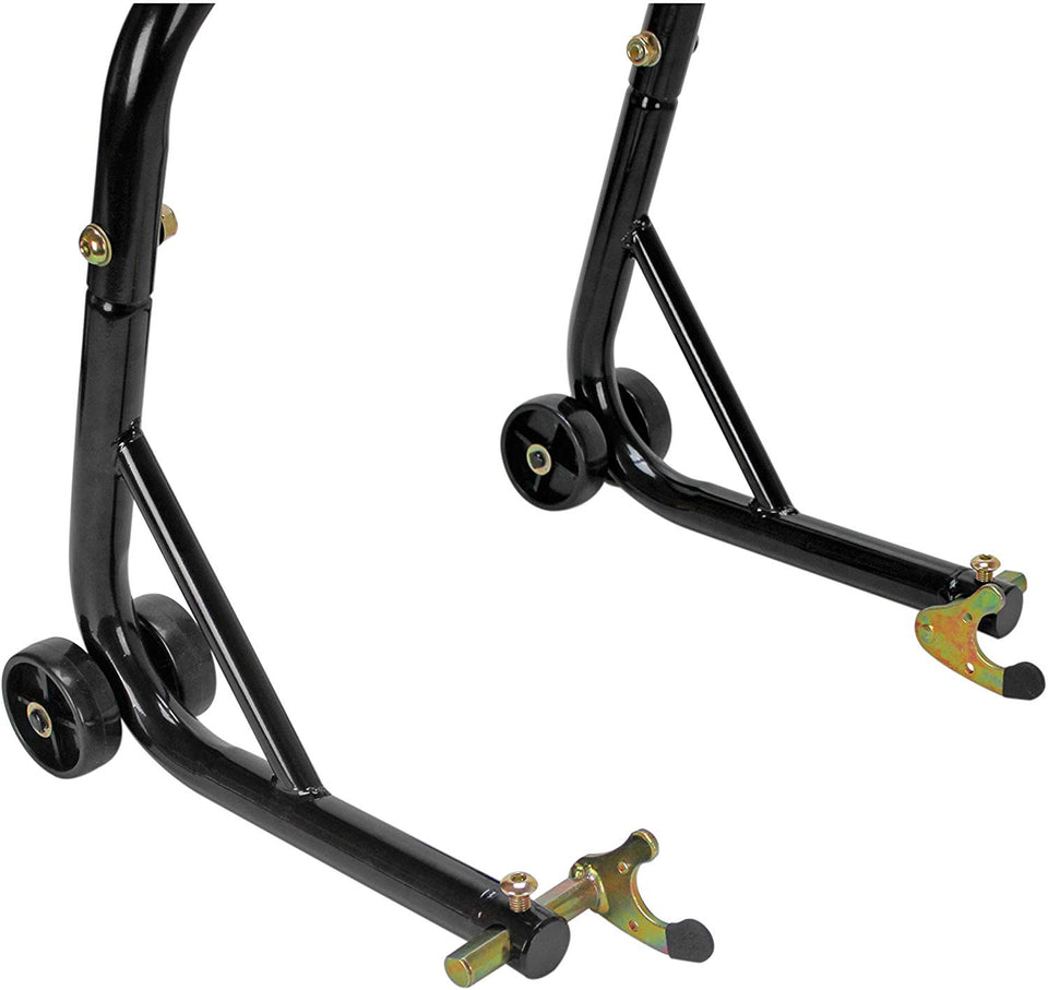 Extreme Max 5600.3211 Sport Bike Motorcycle Front & Rear Spool-Style Lift Stand - Fits Yamaha, Honda, Kawasaki, Suzuki, Ducati, BMW
