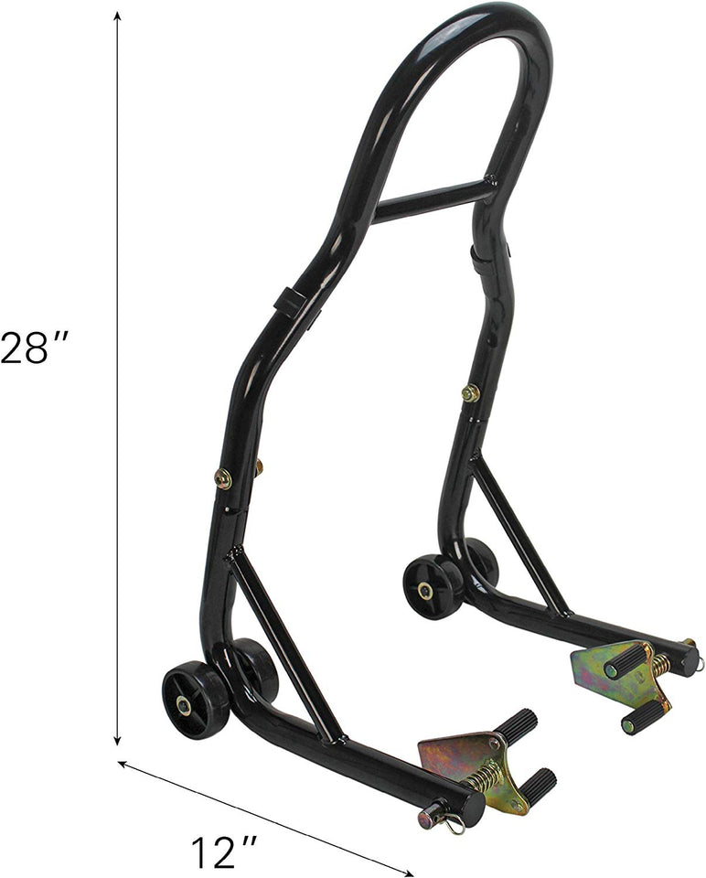 Extreme Max 5600.3211 Sport Bike Motorcycle Front & Rear Spool-Style Lift Stand - Fits Yamaha, Honda, Kawasaki, Suzuki, Ducati, BMW