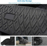 Sebami Impermeable Cubrecalzado PVC Cubiertas, Botas Lluvia al Aire Libre Antideslizantes Reutilizables Ciclismo Cubiertas de Zapatos para Mujers y Hombres