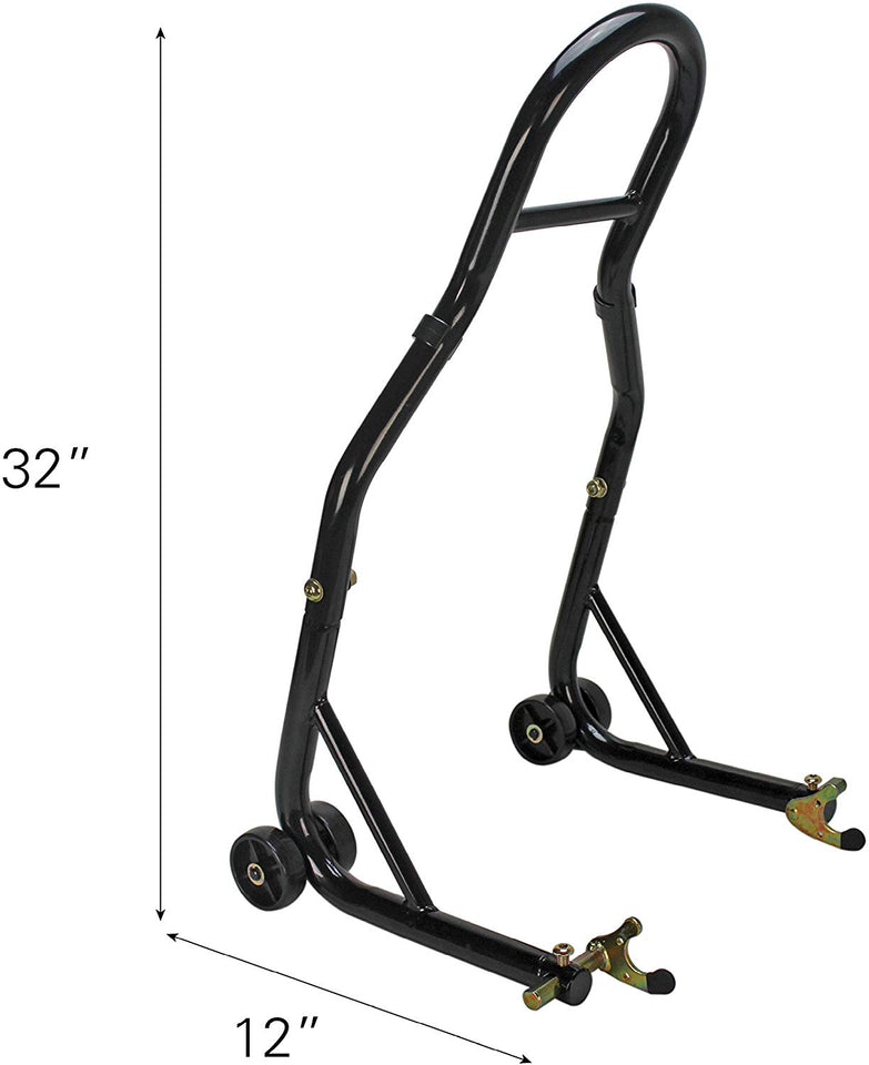 Extreme Max 5600.3211 Sport Bike Motorcycle Front & Rear Spool-Style Lift Stand - Fits Yamaha, Honda, Kawasaki, Suzuki, Ducati, BMW