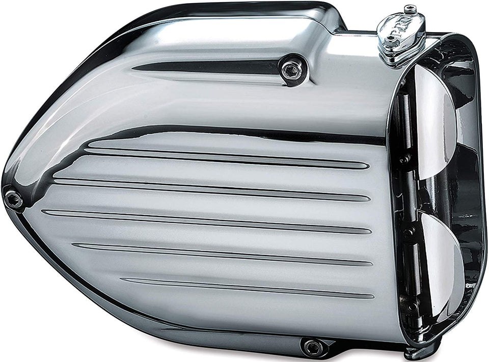 Kuryakyn 9411 Pro-Series Hypercharger Kit de Limpieza de Aire para Motocicletas métricas Cruisers: 2002 – 08 Honda VTX1800, Chapado en Cromo