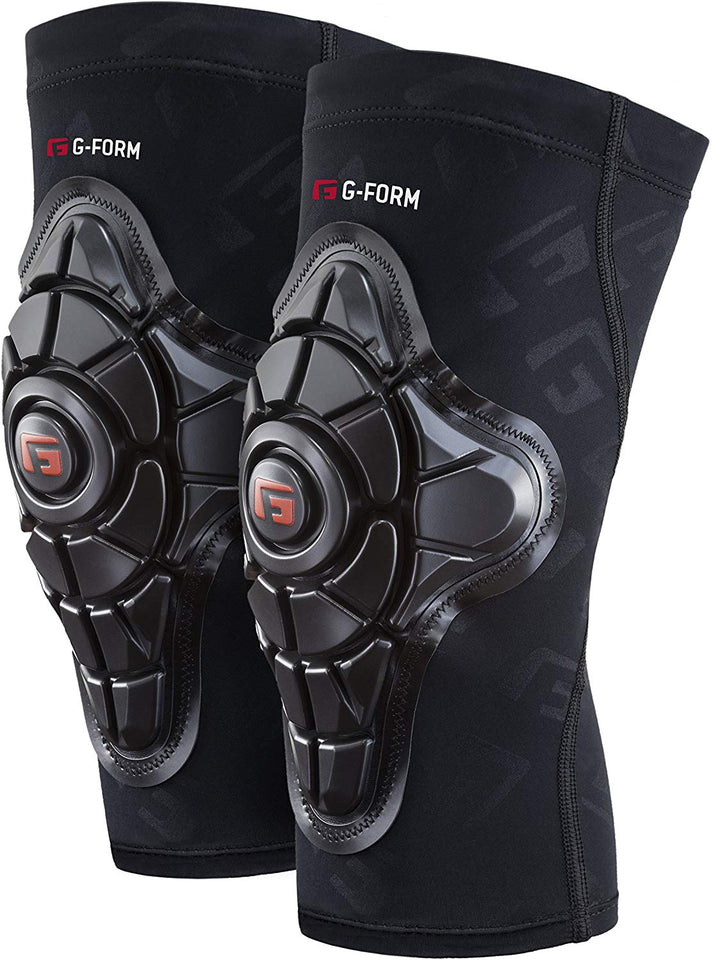G-Form Pro-X - Rodilleras (1 par), para jóvenes y Adultos, Negro (Black Logo), Adulto, Grande