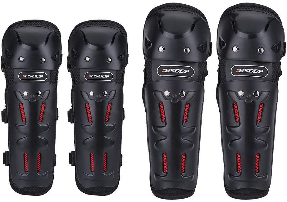 4 Coderas y Rodilleras de motocicleta, protectores de rodilla, coderas de motocross, equipo protector