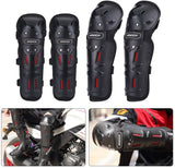 4 Coderas y Rodilleras de motocicleta, protectores de rodilla, coderas de motocross, equipo protector